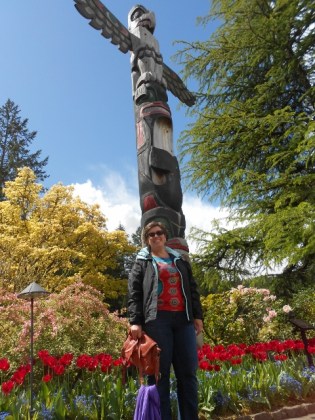 Me and totem pole